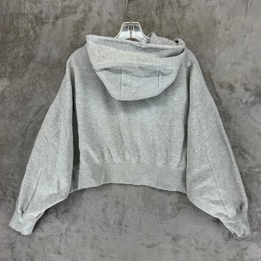 Nike Womens Sportswear Tech‎ Fleece Cropped Hoodie Grey DR4973-063 Small